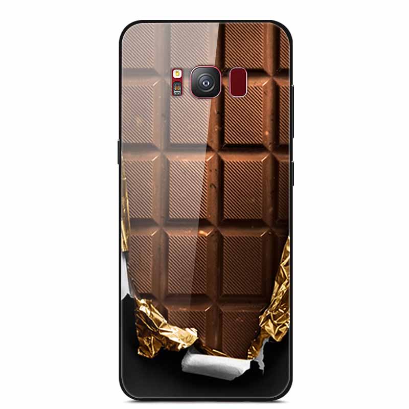 Стеклянная задняя крышка для чехла телефона Samsung S8 Plus, S8Plus, жесткий чехол из закаленного стекла для Samsung Galaxy S8 Plus, S 8, мягкий край