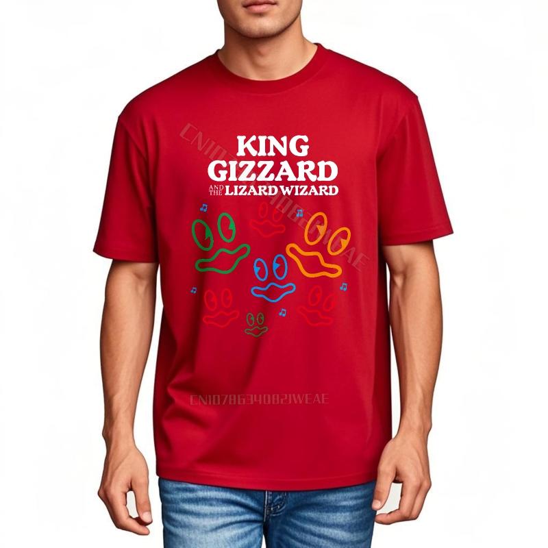 Unisex teeshirt Travel Unisexs Tshirt King Gizzard And Lizardwizard Prints Soft Relaxed Fit Tshirt Minimalist Oversized Tshirt