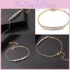 Elegant Women's Rhinestone Gold Plated Chain Bracelet With Classic Design