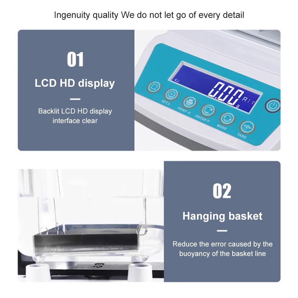 Тестер чистоты золота для ювелирной промышленности, банков, ломбардов, золотодобывающей промышленности 110-220 В 300 г 0,01 г