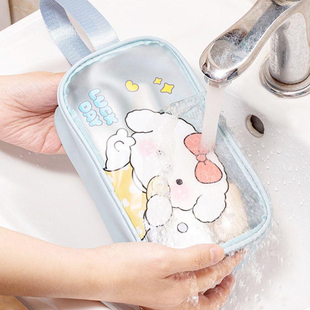 ПВХ мультяшная косметичка прозрачная косметичка дорожная сумка для хранения туалетных принадлежностей