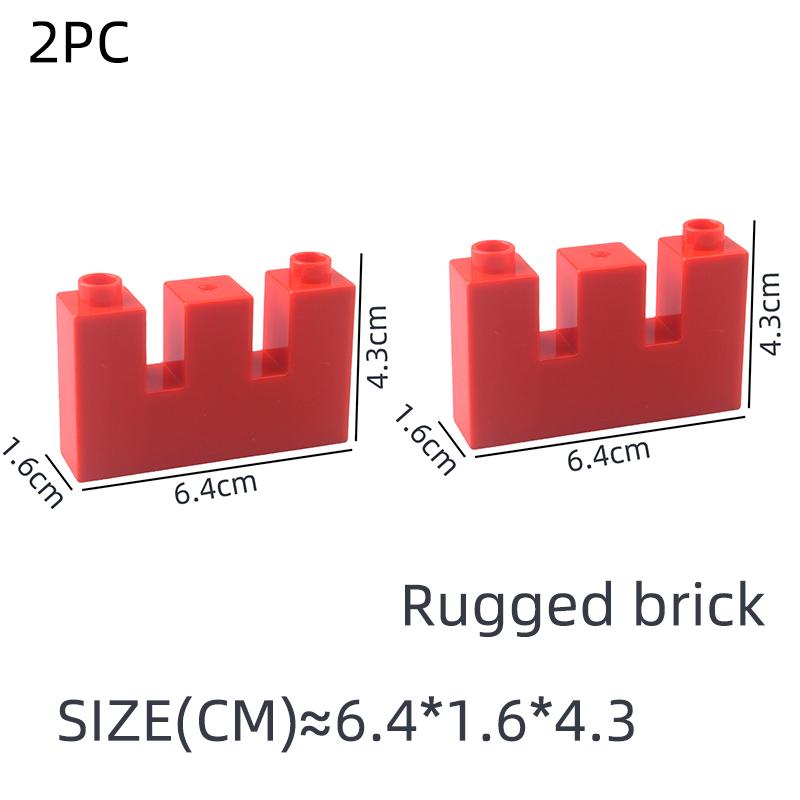 Большие Строительные Блоки Дом Аксессуары Части Крыша Окно Стена Строительство Собирать Кирпичи Образовательные Игрушки Для Детей Подарок