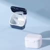 Braces Storage Clean Boxes Holder Invisible Small Jewelry Wash Box Portable Sealed Soaking Denture Cleaning Box Drain Design