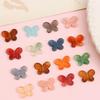 20pcs/bag Acrylic Translucent Gradient Butterfly Beaded DIY Bracelet Necklace Jewelry Making Accessories