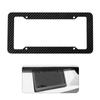 License Plate Frames, Black ABS Car License Plate Cover,Universal Car License Plate Bracket Holder. Rust-Proof