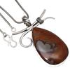 Pendant Designer Jasper Gemstone Handmade Gift For Her Silver Jewelry 2.25"