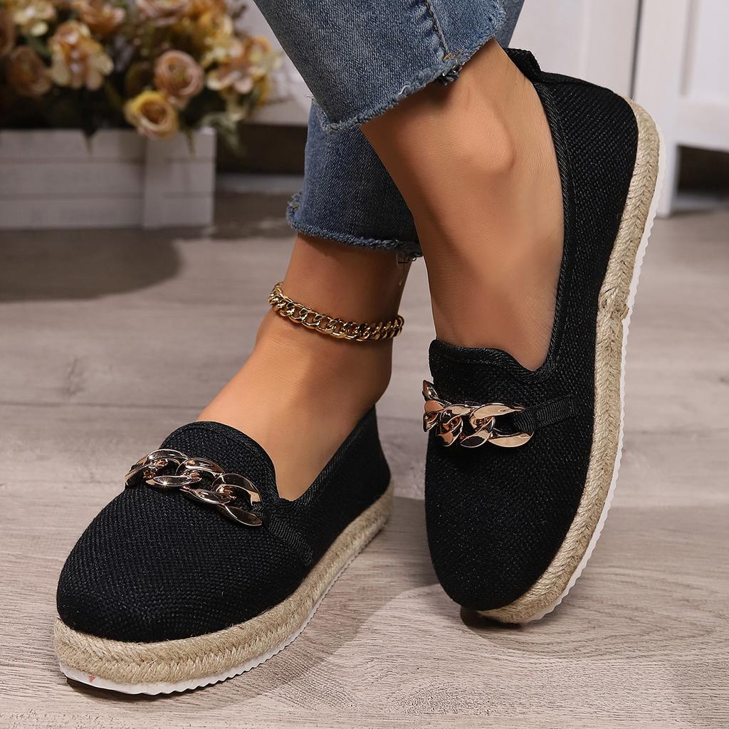 Fashion Ladies Shoes New Slip On Women's Flats Autumn Round Toe Solid Solft Sole Casual Flat Comfortable Loafers Zapatillas Mujer