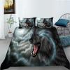 Animal Series Bedding Two Or Three-Piece Set Polyester Wolf 3D Digital Printing