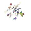 Голографические блестки для макияжа ногтей и глаз в форме сердца персикового цвета, смешанный размер (2/5/10G)