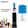Handheld 0-80% Alcohol Refractometer for Spirits Household Liquor Brewing Refractometer Alcohol Concentration Detector