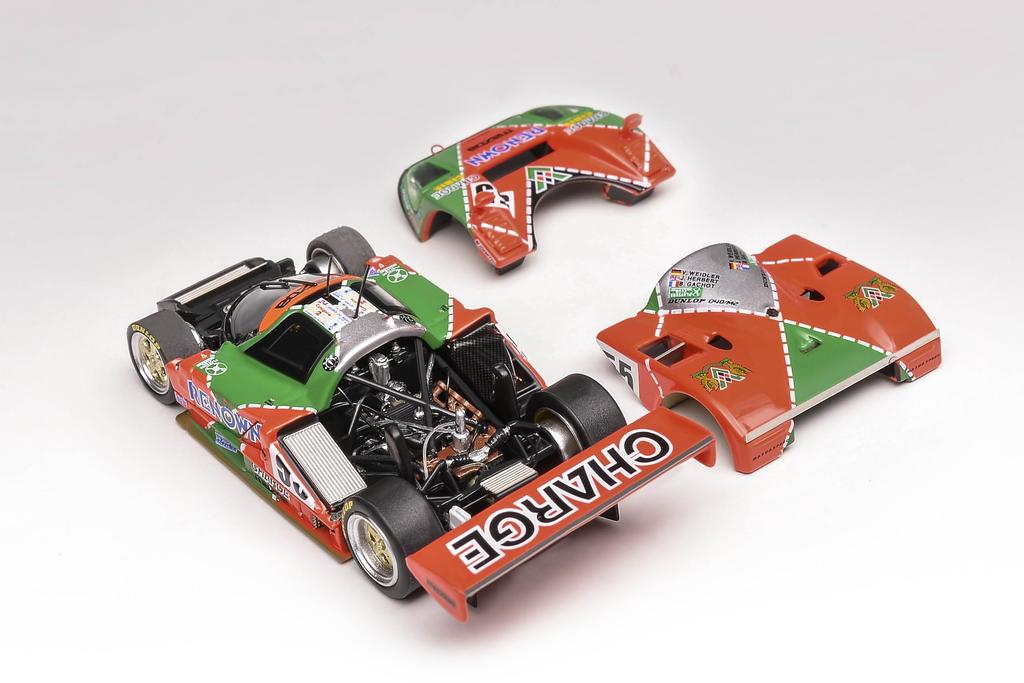MOTORHELIX Scale Mazda Renown 787B RENOWN Le Mans Winner 1991 Gachot Finished Model M60101 1/64 #55 V. Weidler/J. Herbert/B.
