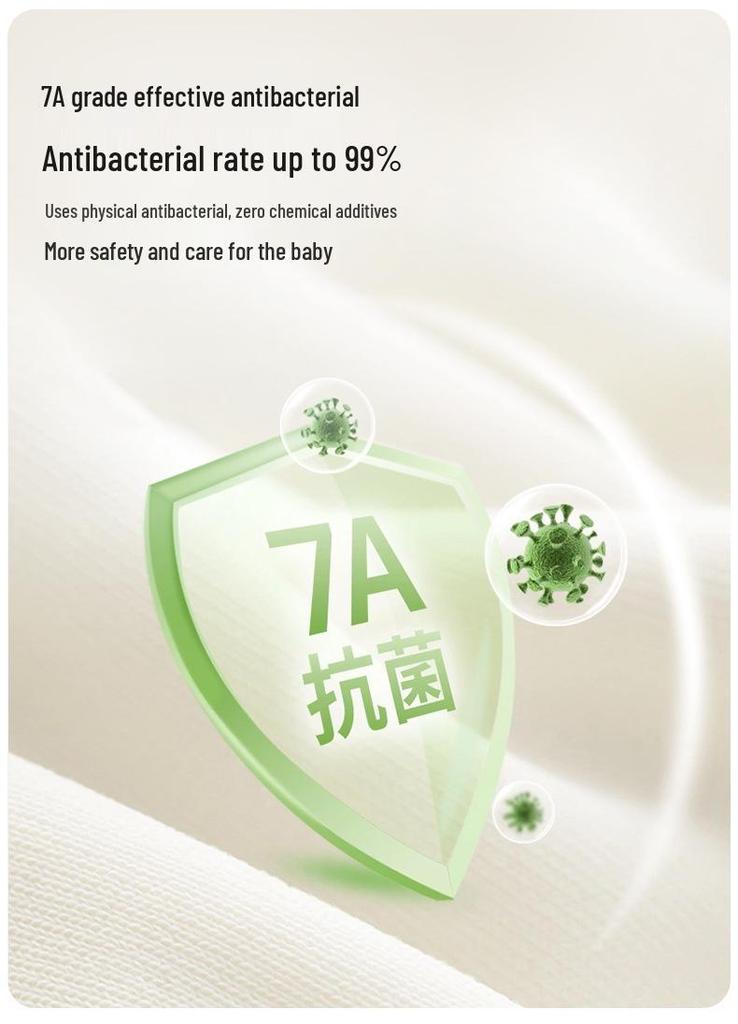 7A Антибактериальный летний детский боди-ромпер без рукавов из хлопка - Покрытие для подгузника для младенцев с дизайном без бирок, идеально подходит для кондиционирования воздуха