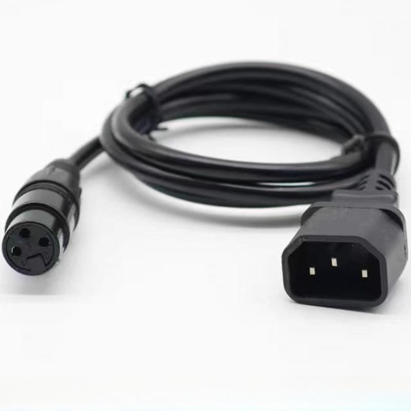 3-контактный XLR Зарядное устройство для электромобиля Литиевая батарея Зарядная станция Адаптер Универсальный зарядный кабель Штекерный разъем Папа Мама