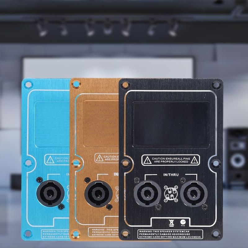 Алюминиевый сплав Задняя панель подключения проводов динамика Панель соединения динамиков для сценических звуковых систем и корпусов сабвуферов