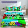3pcs Incredibox Sprunki Duvet Cover Set, Includes 1 Duvet Cover and 2 Pillowcases,Skin-Friendly&Comfortable Fabric,Suitable Bedding Sets