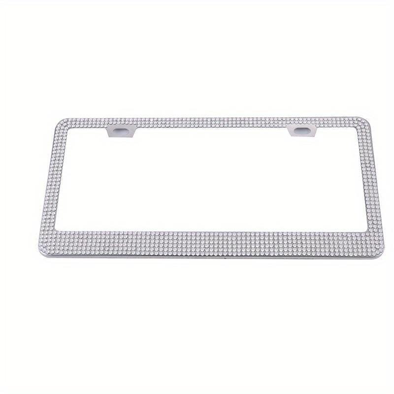 1шт рамка номерного знака автомобиля блестящая хрустальная рамка номерного знака американский номерной знак рамка номерного знака из нержавеющей стали автомобильные аксессуары