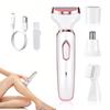 4 In 1 Electric Hair Removal Device Painless Epilator For Face Nose Legs and Underarm Bikini Trimmer for Women Wet & Dry
