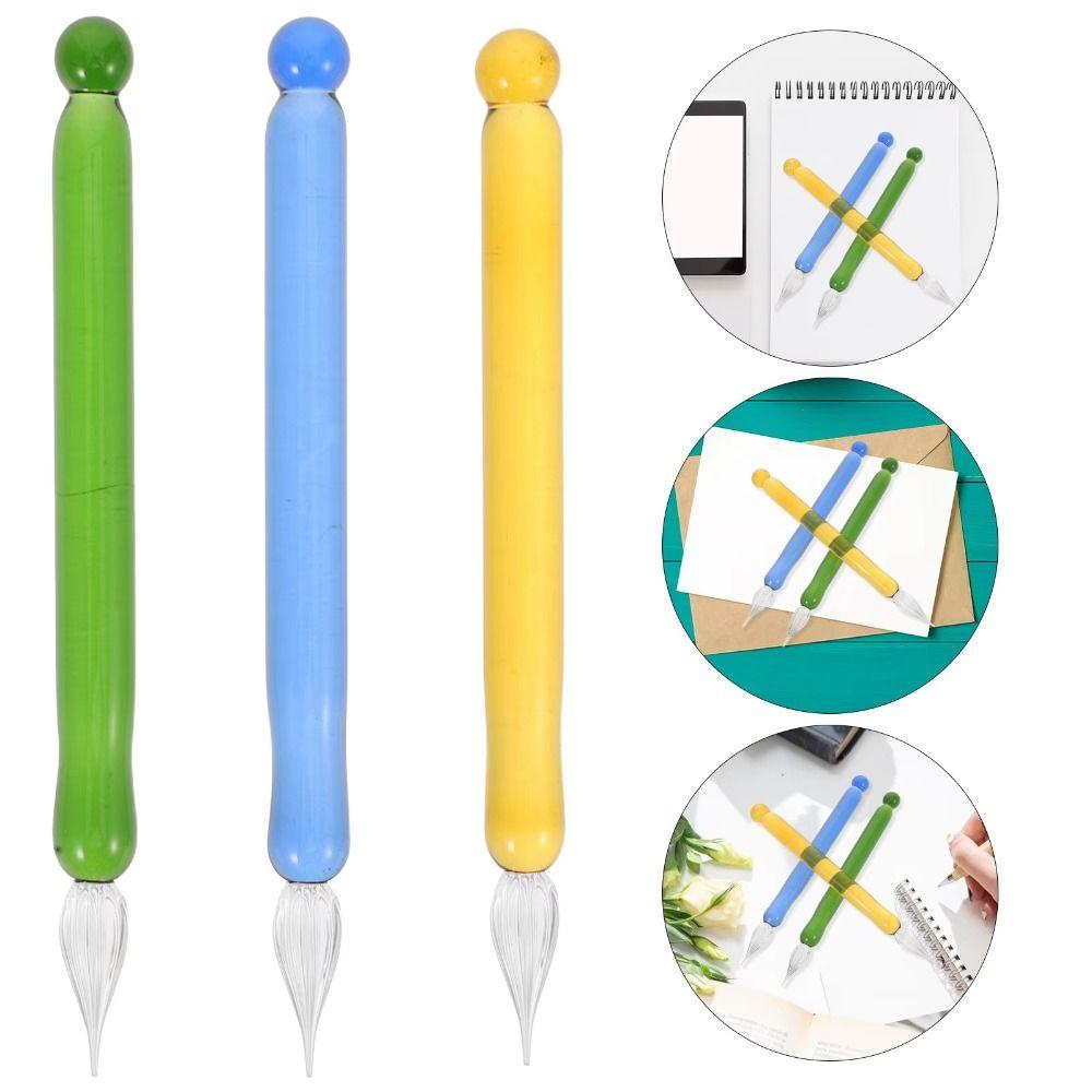 Calligraphy Dipping Pen Transparent Glass Fountain Pen Back To School Glass Dip Pen Art Painting