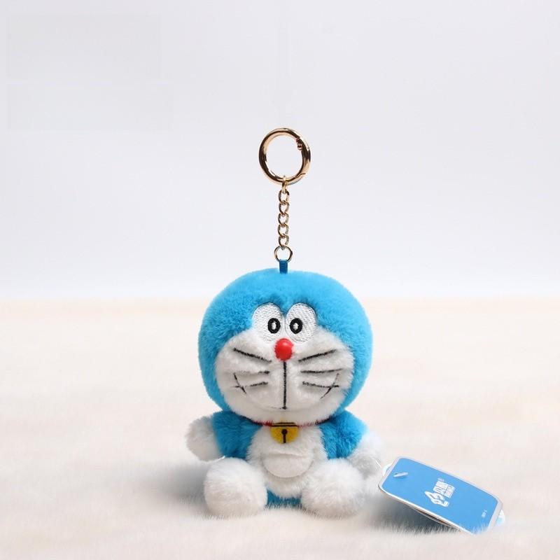 Doraemon Keychain Plush Bag Charm Super Soft Pp Cotton Stuffed Toy Gift For Anime Fans Kids