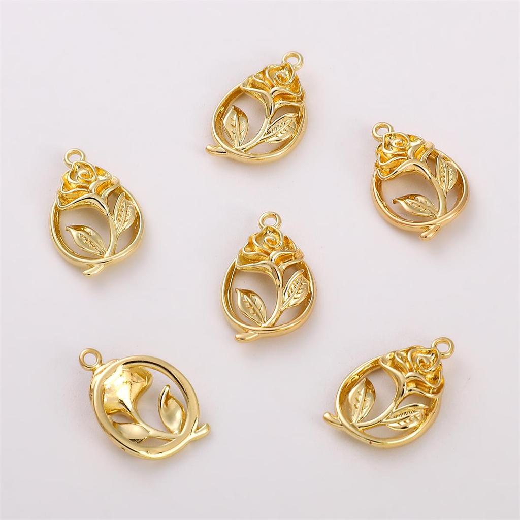 High Quality Copper Round Pendant Accessories For Jewelry Making Necklace Bracelet Earring