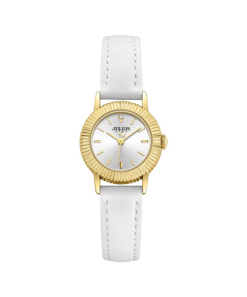 Jyullieoseu Ja-1568 Круглые часы с рифленым безелем