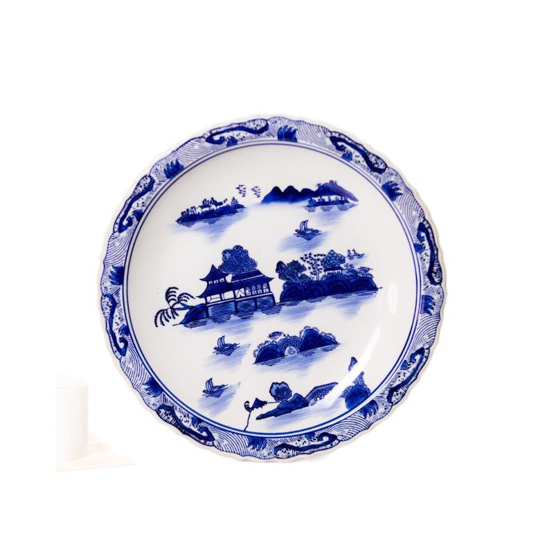Blue and White Porcelain Antique Vase: Chinese Ornamental Jar for Home or Study Display