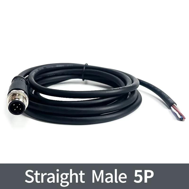 2 метра разъем датчика M12 водонепроницаемый кабельный разъем Male&Female 4 5 8 12Pin ПВХ Интегрированные литьевые разъемы M12