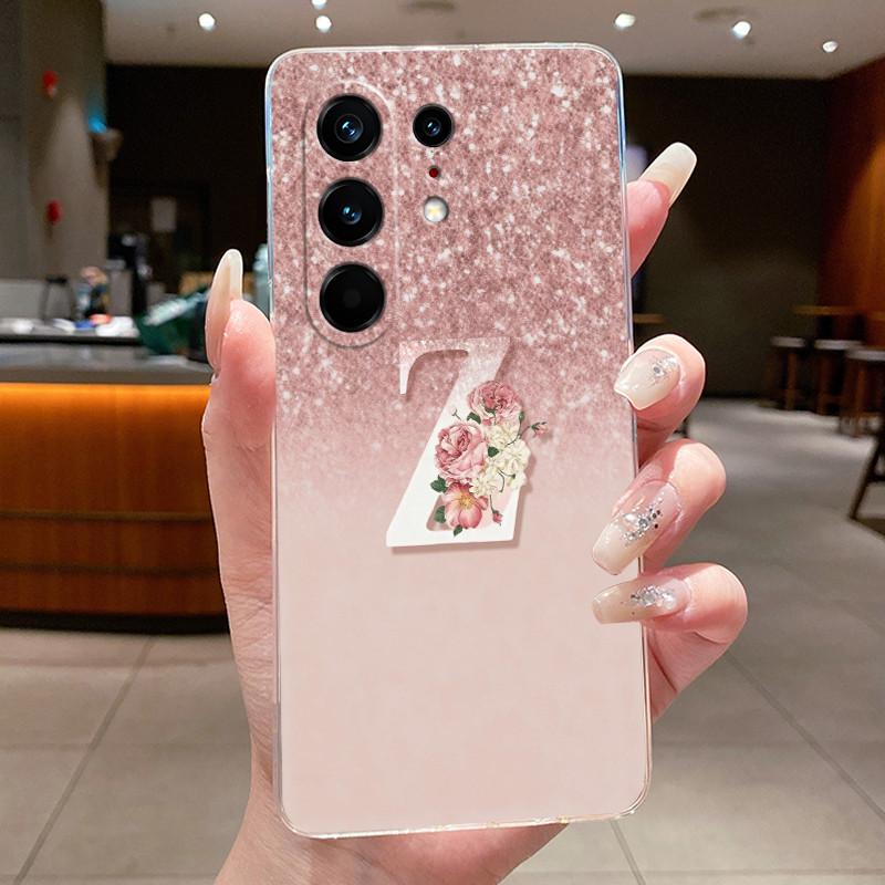 Защитный чехол от царапин для Tecno Camon 50 Pro 4G, прозрачный мягкий ТПУ, модный, с lucky-буквой и цветами, для пары