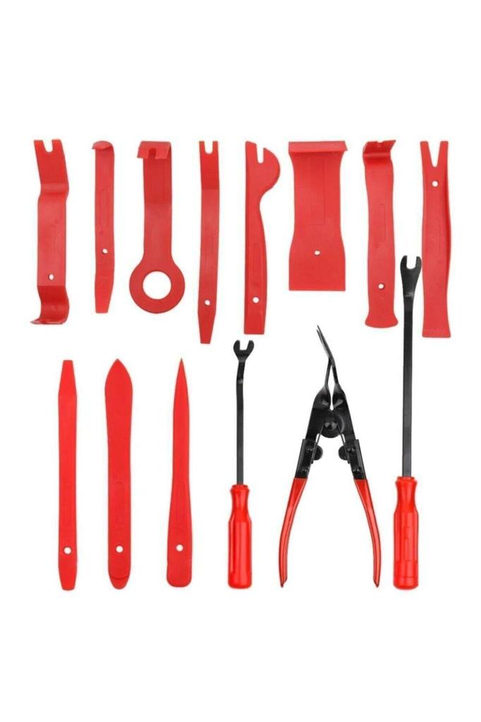 19-Piece Car Stereo Trim Removal Tool Kit with Case – Radio and Upholstery Removal Set