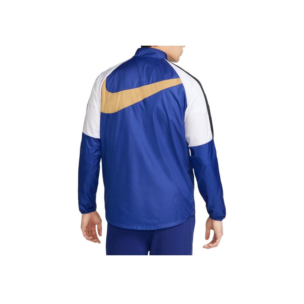 Nike Chelsea Fc Repel Academy Awf куртка с застежкой-молнией на воротнике мужская куртка синяя DV4714-495