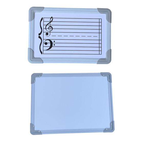 Yousheng Double-Sided Magnetic Music Staff Whiteboard High Low Notes Teaching Aid Mini Dry Erase Board Students Teachers Music Classroom Supplies