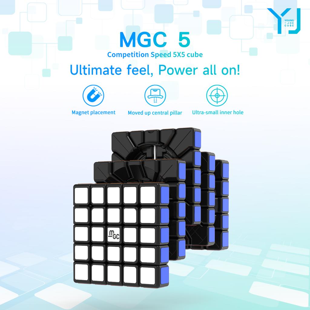 Нетоксичный Yj Mgc 5x5x5 Магнитный Кубик Рубика Соревновательный Образовательные Игрушки 5x5 Скоростной Головоломка Кубик Cubo Magico Подарок для Детей