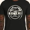 Bonzai Records Techno T Shirt Belgium Hardcore Rave Vintage Streetwear Designer Clothes Unisex Casual Fashion Slightly