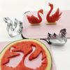 1PCS Little Swan Stainless Steel Embossing Mold Watermelon Fruit and Vegetable Slicer Biscuit Slicer Banquet Dish Plating Shaping Tool