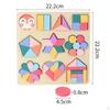 Kids Wooden Shape Puzzles Toys Early Education Birthday Gift Children Fine Motor Skill Game Learning