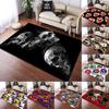 Skull Custom Fashion Carpet Doormat Rugs Living Room Area Rug Living Room Games Area Children's Crawling Mat Anime Rug Yoga Mat