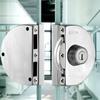 Suitable for 1/2 "Glass, 10mm To 12mm, Stainless Steel Double Bolt Rotary Sliding Access Control Office Glass Door Lock
