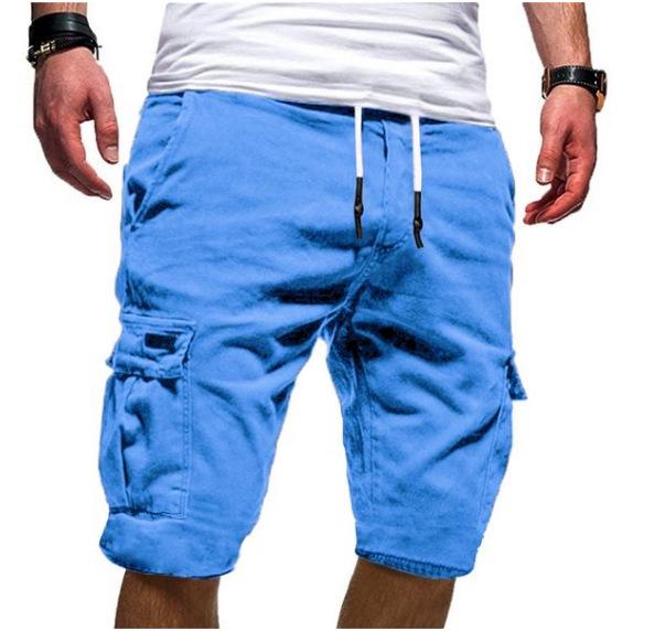 Men's Summer Casual Multi-Pocket Workwear Shorts Set