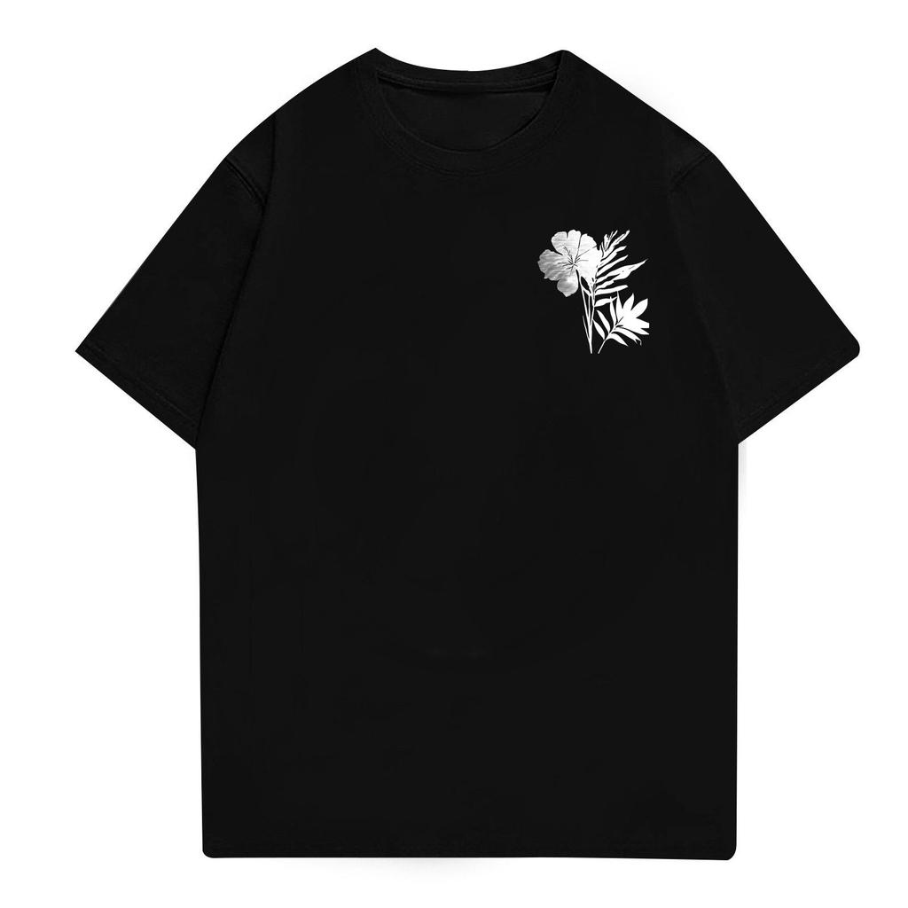 Мужская повседневная футболка свободного силуэта с принтом, круглый вырез, пуловер, короткий рукав, топ