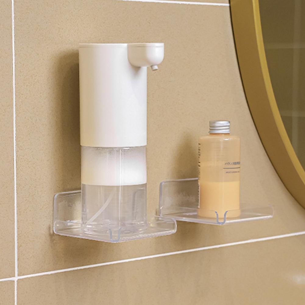 4pcs Wall Shelves Clear Acrylic Floating Shelf Small Security Camera Wall Mount Stand Adhesive Hanging Shelves for Speaker Plant