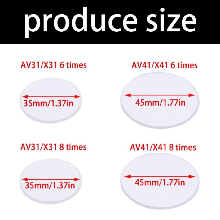 Прицельная линза 6X 8X для блочного лука, пин прицела, смола, высокая четкость, сменная линза, аксессуары для стрельбы