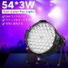 BETOPPER LPC007 Disco Light, 54x3W RGB LED Stage Lighting, 6-Color Conversion, DMX512 3/7CH, Party Light, Spotlight, DJ Disco Light, Professional Club