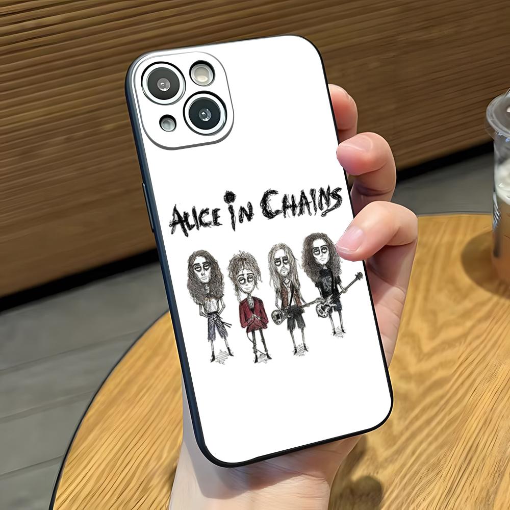 Чехол для телефона Alice In Chains (Группа A) для IPhone 17 Pro Max 16 15 14 Pro Max 13 11 X Xs Xr 8 7Plus Силиконовый чехол