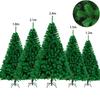 120150180210240cm Green Simulated Christmas Tree Pvc Xmas Santa Ornament