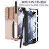 С S Pen для Samsung Galaxy Z Fold 5 чехол-кошелек с магнитным шарниром кожаный чехол для карт сумка 360 полная защита подставка чехол