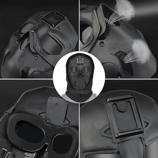 Face Wargame Cap Vent Hole Comfortable 4 Colors Airsoft Paintball Hunting Protective Bandana for Outdoor