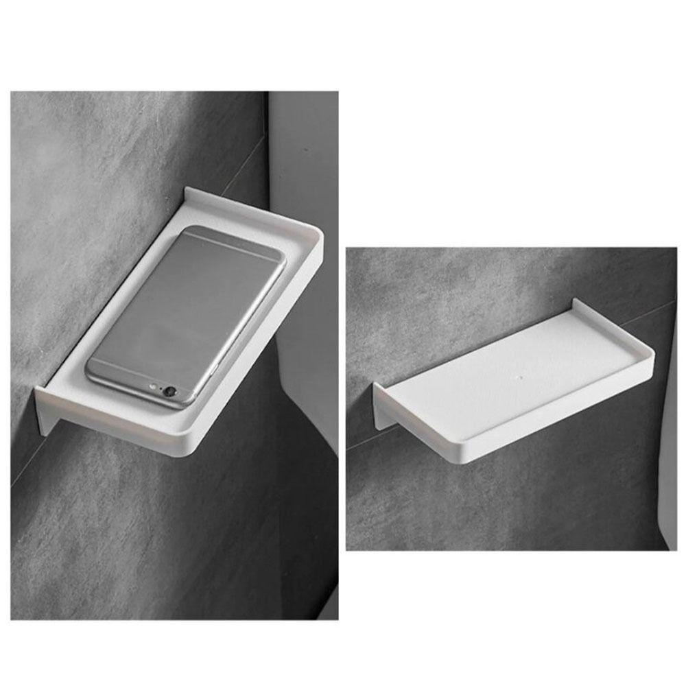 Настенный держатель для телефона без сверления, корзина для душа, подставка для бумаги, держатель для телефона в туалет, ванная комната