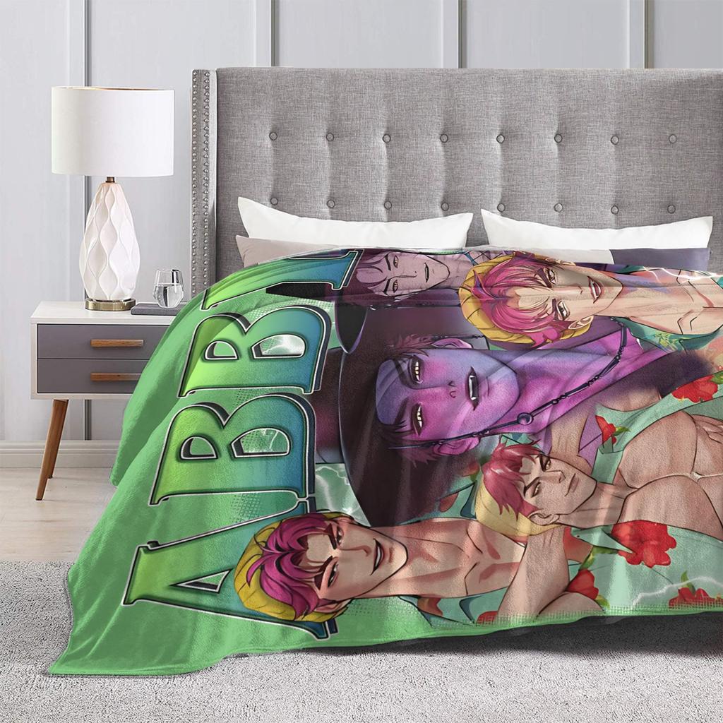 Vintage ABBY Saja Boys K-Kpop D-Demon H-Hunters Blanket Fleece Funny Soft Throw Blankets for Chair Covering Sofa Autumn/Winter,