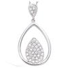 [N5355] - Silver Pendant 'Sissi' Silver-white (rhodium-plated) - 26x14 Mm