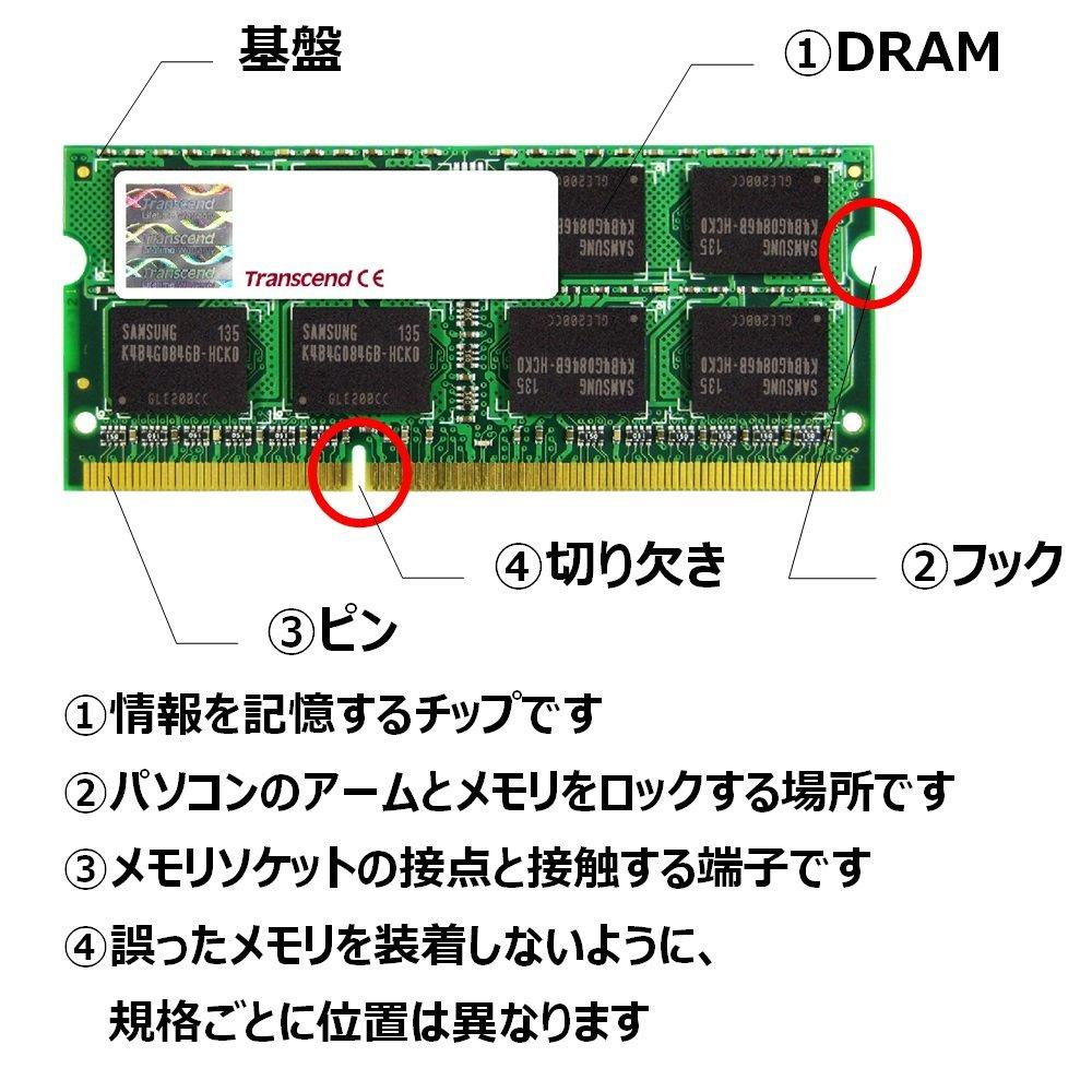 Transcend Laptop Memory DDR3 1333 4GB 204pin TS512MSK64V3N PC3-10600 1.5V SO-DIMM
